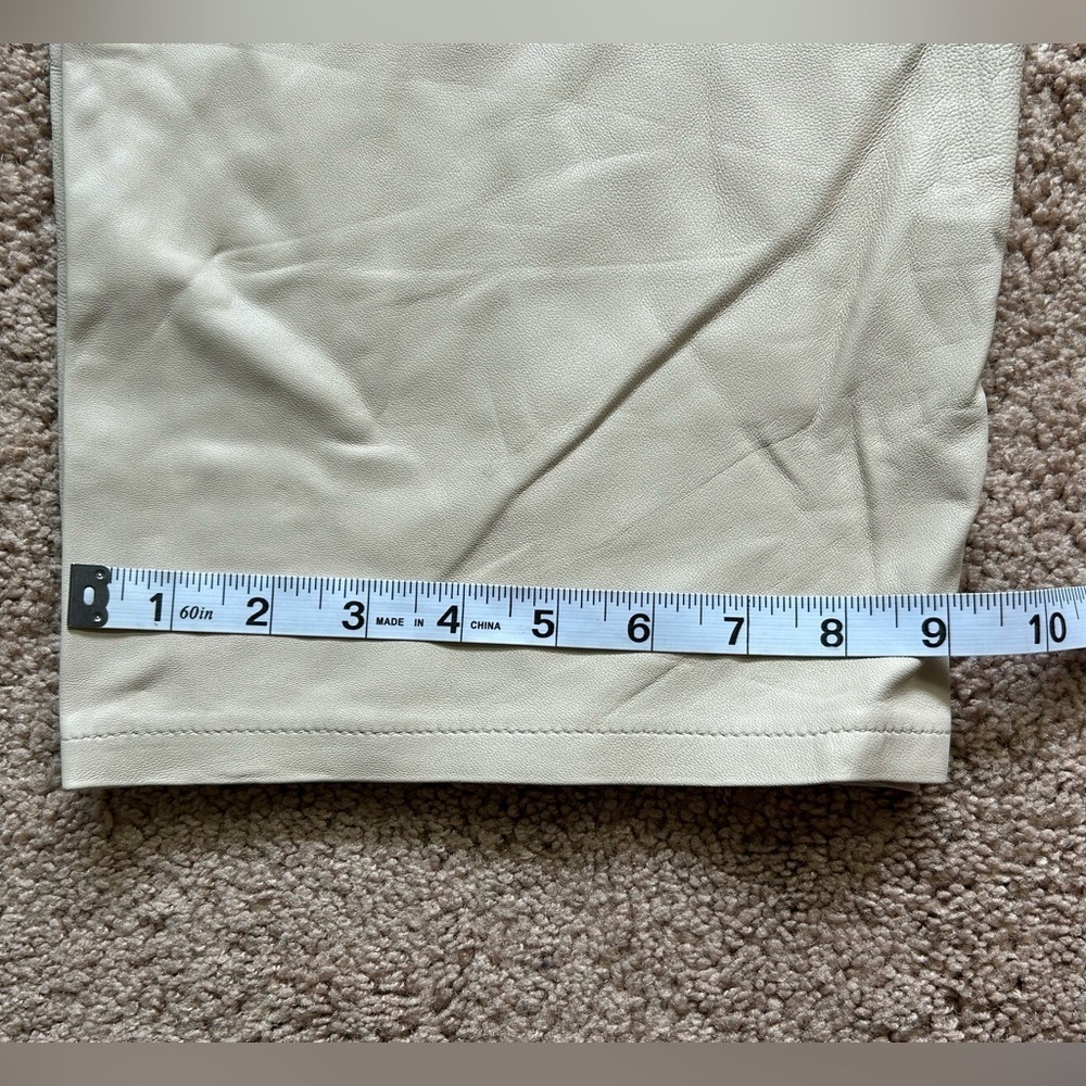 Banana Republic genuine leather mid rise skinny pants - Picture 9 of 10